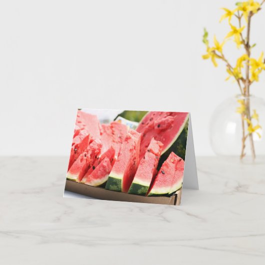 ポトラックスイカ カード (黄色い花)