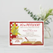 ポトラックパーティーディナーまたはランチ誕生日 招待状 (スタンド正面)