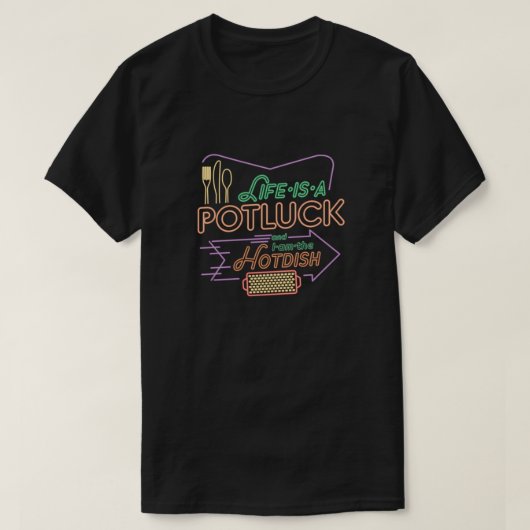 ポトラックホットディッシュ Tシャツ (デザイン正面)