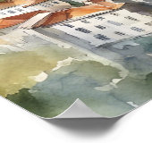 ポドゴリカモンテネグロパノラマビュー ポスター (角)