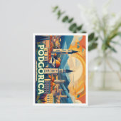 ポドゴリカモンテネグロ旅行芸術的カラフル ポストカード (スタンド正面)