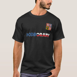 ポドボラニチェコ共和国ハート国旗Aのライオンコート Tシャツ