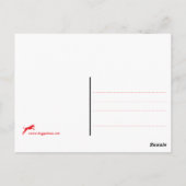 ポドルの花模様 ポストカード (裏面)