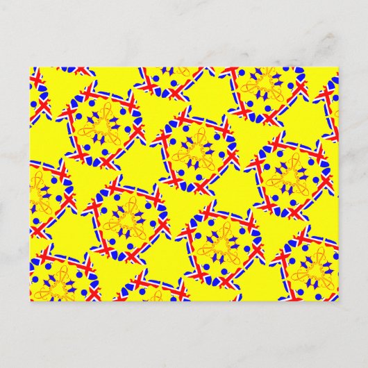 ポドルの花模様 ポストカード (正面)