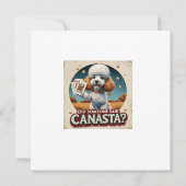 ポドルはカナスタゲームが大好き 招待状 (裏面)