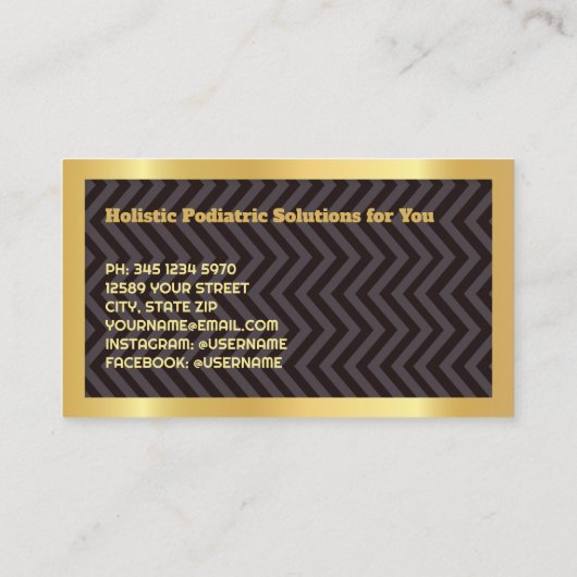 ポドロジー 名刺 (裏面)