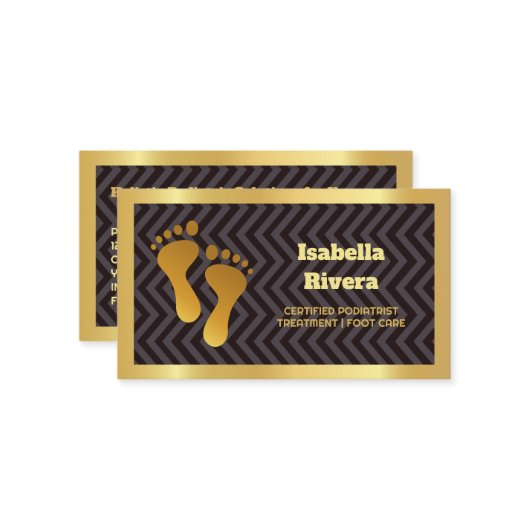 ポドロジー 名刺 (正面/裏面インサイチュ)