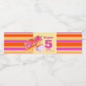 ポニお洒落ー水彩画水ラベル ペットボトルラベル (シングルラベル)