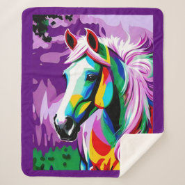 ポニカラフルー シェルパブランケット