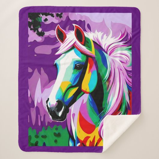 ポニカラフルー シェルパブランケット (正面)