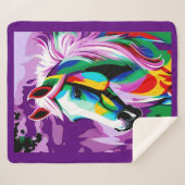 ポニカラフルー シェルパブランケット (正面(横))