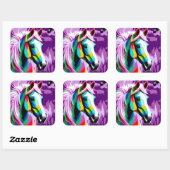 ポニカラフルー スクエアシール (シート)