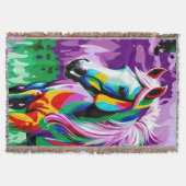 ポニカラフルー スローブランケット (正面)