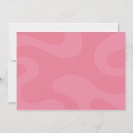 ポニーお洒落ピンクバースデーパーティーガールポーティノート ノートカード (裏面)