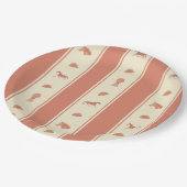 ポニーお洒落馬のパターンを表示 ペーパープレート (アングル)