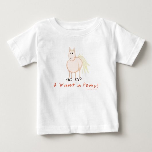 ポニーがほしい ベビーTシャツ (正面)