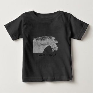 ポニーが欲しい ベビーTシャツ