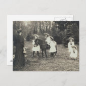 ポニーとロシアの子供たちツァル&ツァリーナ – OTMA ポストカード (正面/裏面)