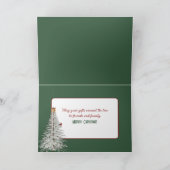 ポニーと子猫がクリスマスの納屋に シーズンカード (内部)