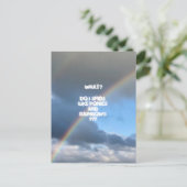 ポニーと虹はがき ポストカード (スタンド正面)