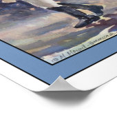 ポニーのアートワークをリードする少女 ポスター (角)