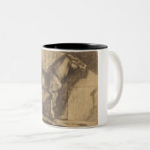 ポニーのスケッチ（ポール・アルバート・ベスナード著） ツートーンマグカップ (正面右)