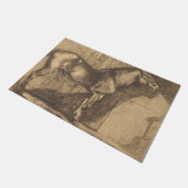 ポニーのスケッチ（ポール・アルバート・ベスナード著） ドアマット (アングル)