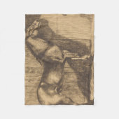 ポニーのスケッチ（ポール・アルバート・ベスナード著） フリースブランケット (正面)