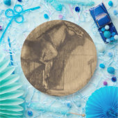 ポニーのスケッチ（ポール・アルバート・ベスナード著） ペーパープレート (パーティー)