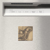 ポニーのスケッチ（ポール・アルバート・ベスナード著） マグネット (インサイチュ (食洗機))