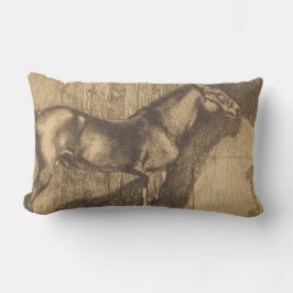 ポニーのスケッチ（ポール・アルバート・ベスナード著） ランバークッション