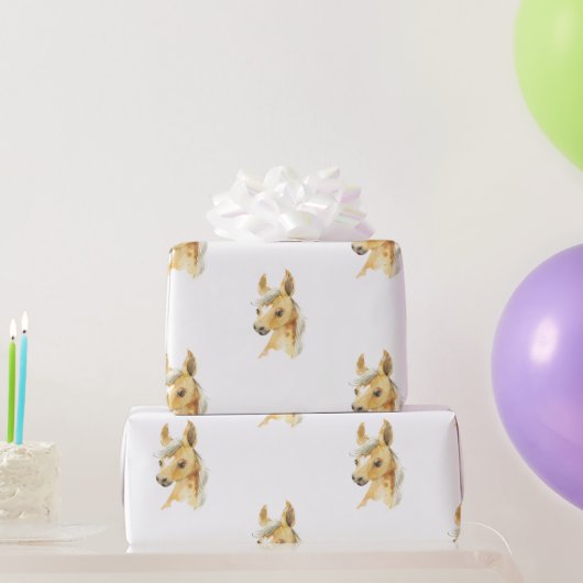 ポニーのラッピングペーパー ラッピングペーパー (パーティーギフト)