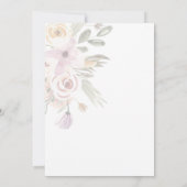 ポニーの誕生日の招待ワイルドと3歳 招待状 (裏面)