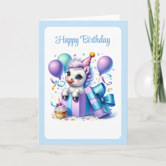 ポニーの誕生日カード シーズンカード (正面)