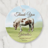 ポニーの誕生日パーティーはお気に入り フェイバータグ (正面)