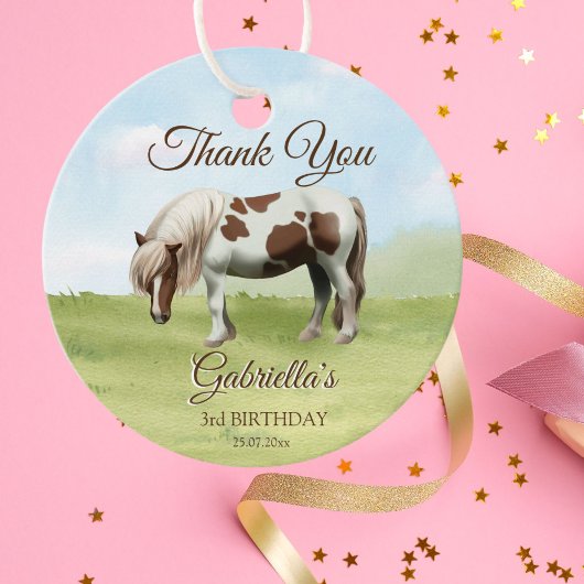 ポニーの誕生日パーティーはお気に入り フェイバータグ