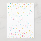 ポニーの誕生日パーティーは予算の招待状をギラギラ (裏面)