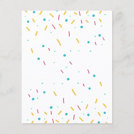 ポニーの誕生日パーティーは予算の招待状をギラギラ (裏面)