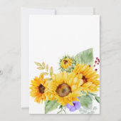 ポニーの誕生日パーティーひまわりグリッター テンプレート (裏面)