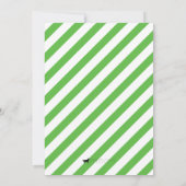 ポニーの誕生日パーティー グリーン 招待状 (裏面)