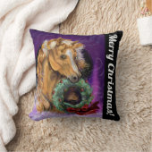 ポニーウィズクリスマスリース クッション (ブランケット)