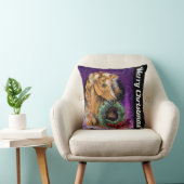 ポニーウィズクリスマスリース クッション (椅子)