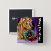 ポニーウィズクリスマスリース 缶バッジ (正面&裏面)