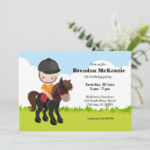 ポニーエクエストリアン乗馬 招待状 (スタンド正面)