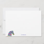 ポニーカラフルフォト誕生日パーティーの招待 招待状 (裏面)