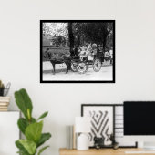 ポニーカートガールアンドドッグ1921 ポスター (ホームオフィス)