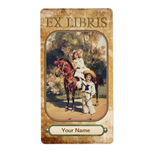 ポニーキッズブックプレート ラベル (正面)