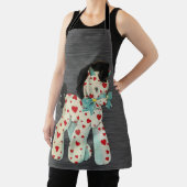 ポニーキッチンエプロン付きペギーアン全体グレー エプロン (インサイチュ)