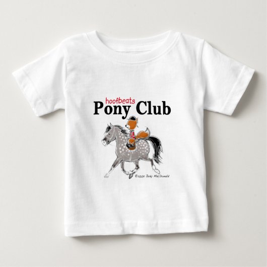 ポニークラブTグレー.jpg ベビーTシャツ (正面)