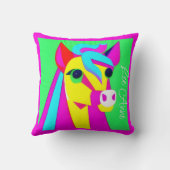 ポニーサイケデリックオン子供部屋 クッション (裏面)